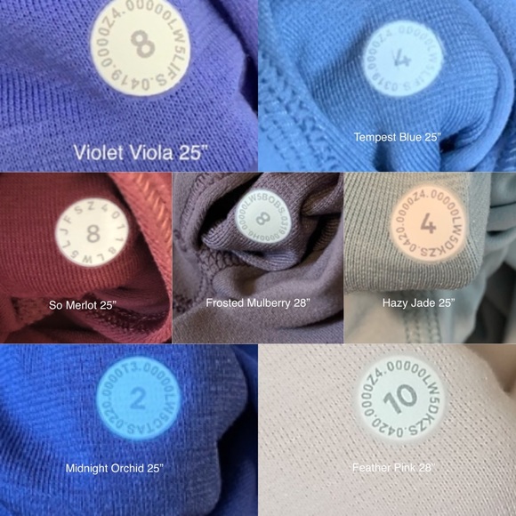 **UPDATED** Lululemon ALIGN Size Dot Color Codes! - Picture 13 of 13